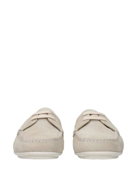Prada lace-up suede loafers - Neutrals