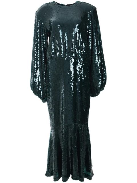 ROTATE BIRGER CHRISTENSEN sequined maxi dress - Green - zdjęcie produktu nr 1