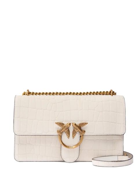 PINKO crocodile-effect birds cross body bag - Neutrals - zdjęcie produktu nr 1