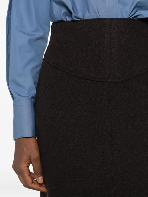 Lanvin high-waisted skirt - Brown