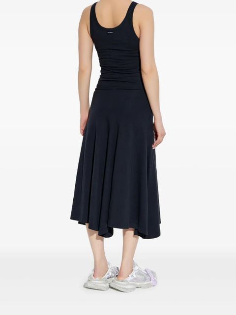 Balenciaga logo-patch dress - Black