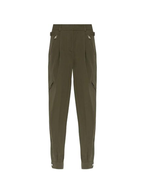Givenchy zip-pocket pleated trousers - Green - zdjęcie produktu nr 1