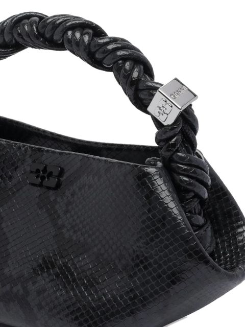 GANNI small twisted-handle shoulder bag - Black