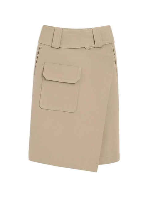 AMI Paris cotton wrap skirt - Neutrals - zdjęcie produktu nr 1