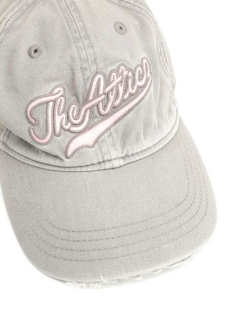 The Attico frayed-edge baseball cap - Grey