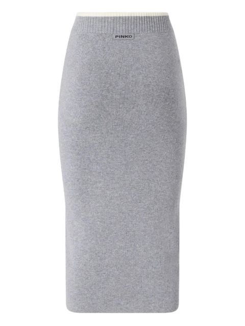 PINKO ribbed midi skirt - Grey - zdjęcie produktu nr 2