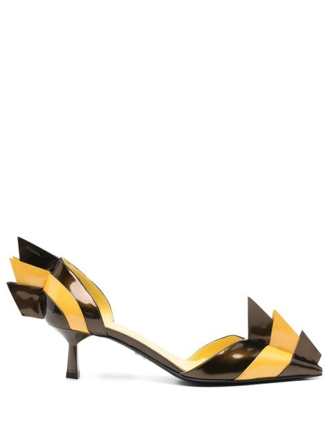 Prada 55mm leather pumps - Brown - zdjęcie produktu nr 1