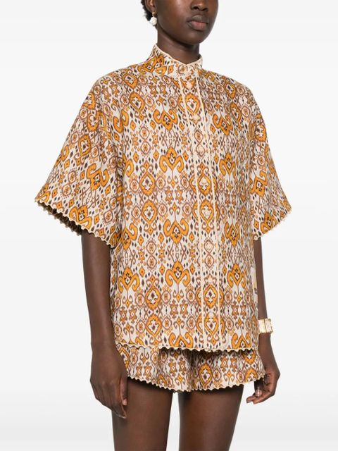 ZIMMERMANN Wylie shirt - Brown