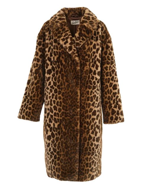 MC2 Saint Barth collared animal print coat - Brown - zdjęcie produktu nr 1