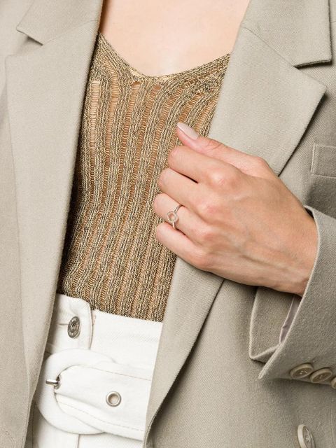 Monica Vinader Riva Mini Kite Stacking Diamond ring - Silver - zdjęcie produktu nr 2