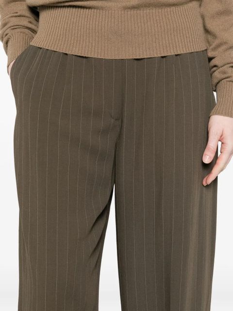 TOTEME pinstripe wide trousers - Brown