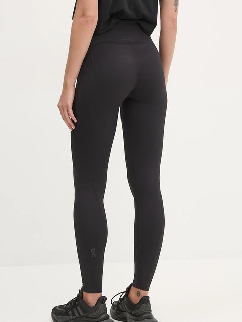 On legginsy treningowe Studio kolor czarny gładkie 1WF10580553