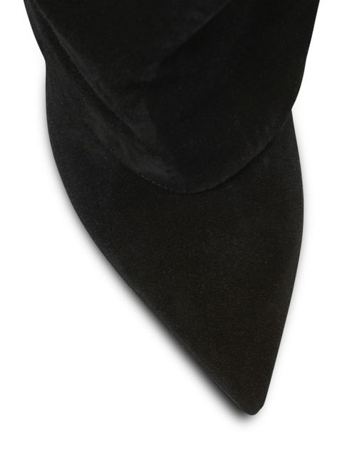 Balmain 95mm gaiter-effect boots - Black