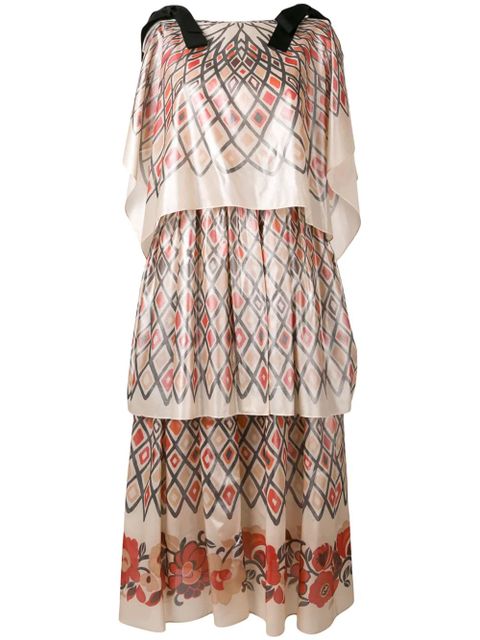 FENDI geometric skirt dress - Neutrals - zdjęcie produktu nr 1