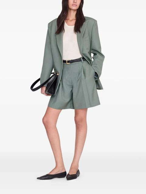 ANINE BING Brice tailored shorts - Green - zdjęcie produktu nr 2