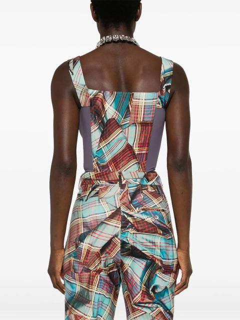 Vivienne Westwood MacAndy tartan-printed corset - Purple