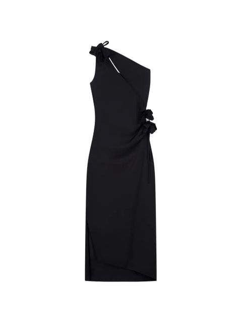 Coperni asymmetric mini flower dress - Black - zdjęcie produktu nr 1