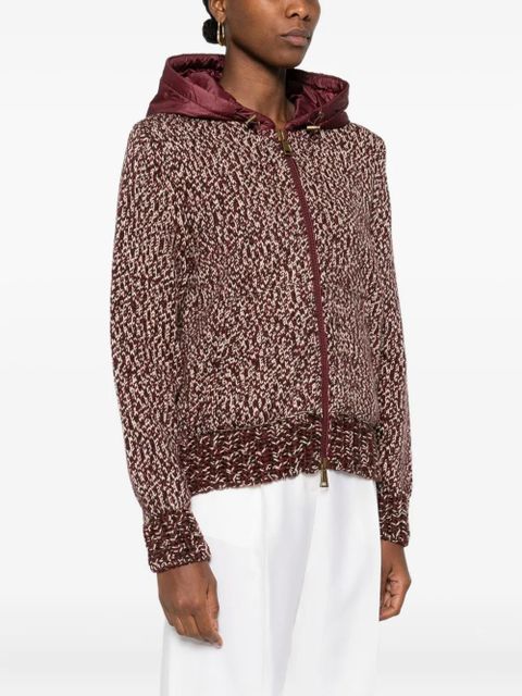 Moncler hooded wool jacket - Red - zdjęcie produktu nr 2