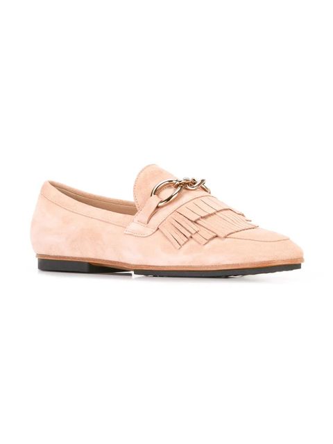 Tod's fringed loafers - Pink