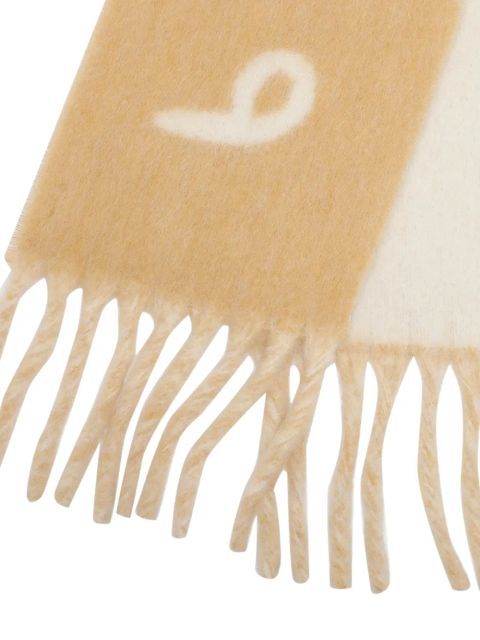 Burberry logo-intarsia reversible scarf - Neutrals - zdjęcie produktu nr 2