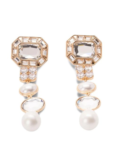 Self-Portrait drop-design earrings - Gold - zdjęcie produktu nr 1