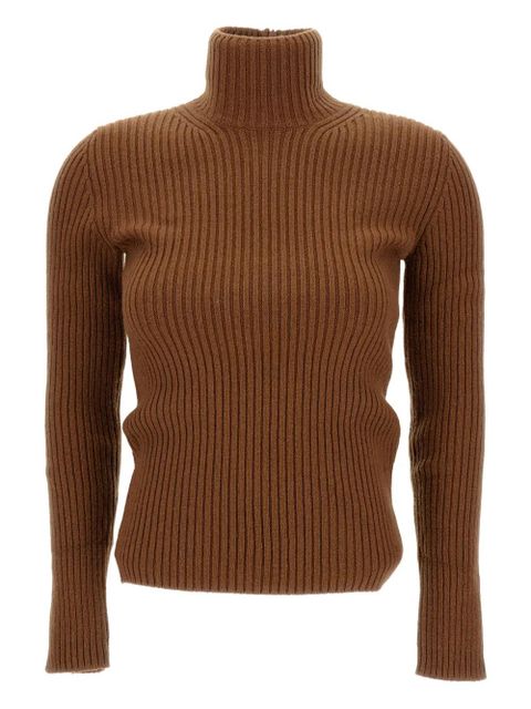 Max Mara ribbed turtleneck sweater - Brown - zdjęcie produktu nr 1
