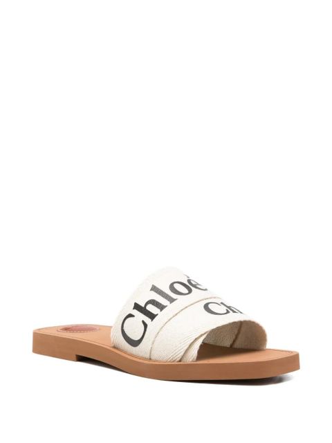 Chloé Woody logo-detail sandals - White - zdjęcie produktu nr 2