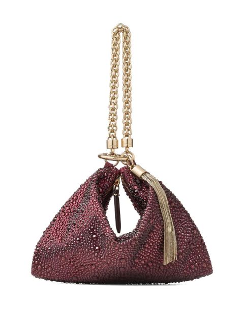 Jimmy Choo Callie crystal chain clutch bag - Purple - zdjęcie produktu nr 1