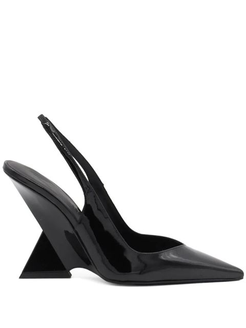 The Attico 105mm Cheope leather pumps - Black - zdjęcie produktu nr 1
