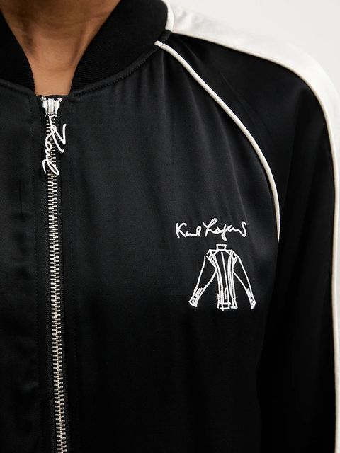 Karl Lagerfeld kurtka kolor czarny przejściowa A3W14037