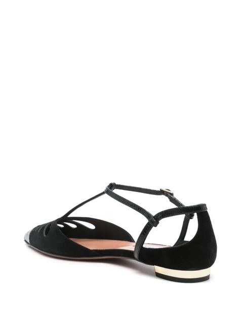 Aquazzura Camille flat pumps - Black