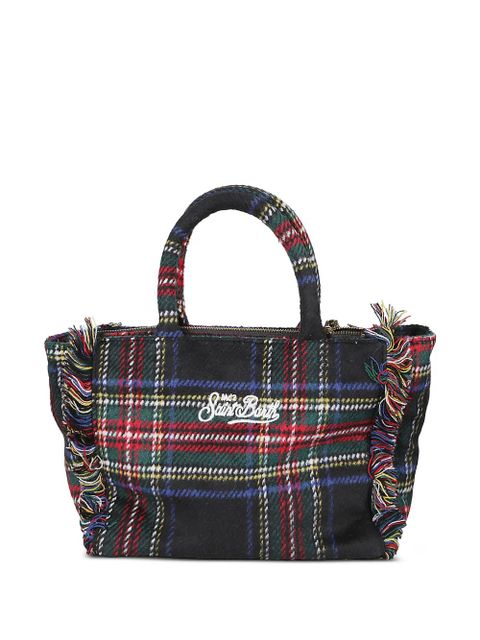 MC2 Saint Barth Colette tartan-pattern tote bag - Black