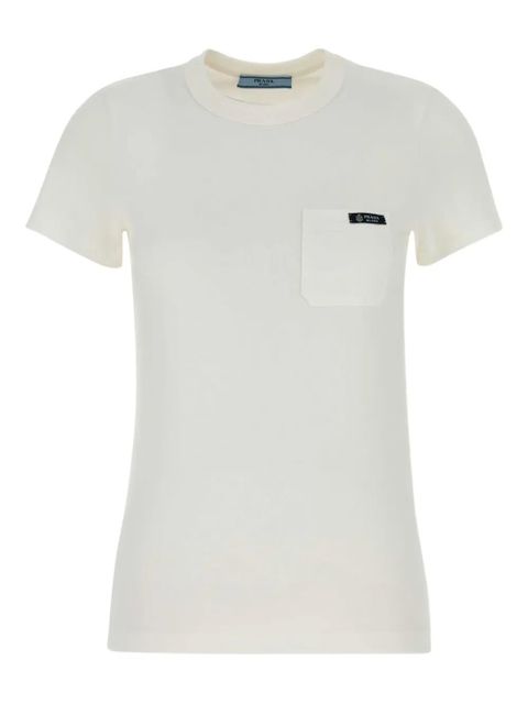 Prada chest-pocket crew-neck T-shirt - White - zdjęcie produktu nr 1