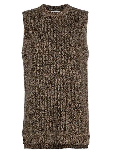 GANNI sleeveless mock neck jumper - Neutrals - zdjęcie produktu nr 1