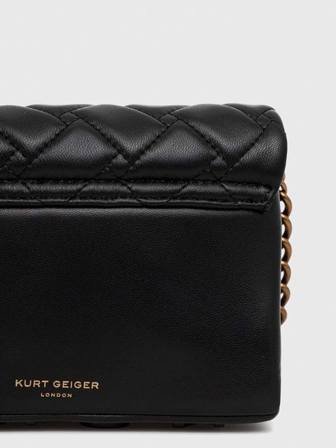 Kurt Geiger London kopertówka skórzana kolor czarny - zdjęcie produktu nr 2