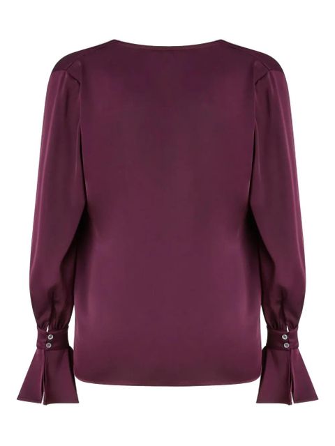 PINKO Filipa draped-neck blouse - Red - zdjęcie produktu nr 2