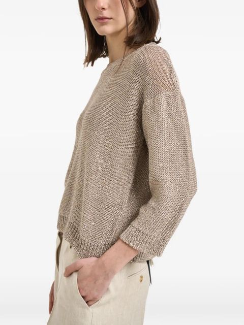 Weekend Max Mara lurex-embellishment sweater - Gold