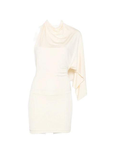 Aya Muse Elena cape-detail mini dress - White - zdjęcie produktu nr 1
