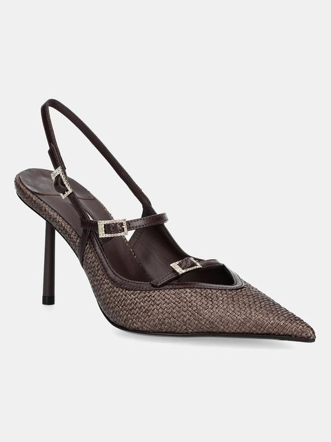 Le Silla szpilki Chanel Morgana kolor brązowy 4213D080BXPPPAN748 - zdjęcie produktu nr 1