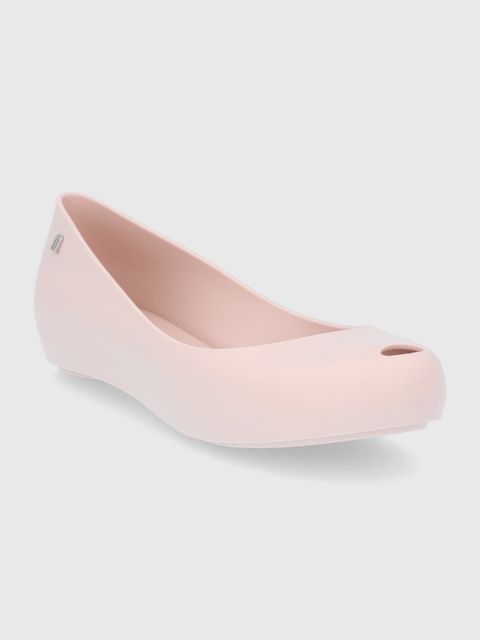 Melissa baleriny ULTRAGIRL BASIC kolor różowy na płaskim obcasie - zdjęcie produktu nr 2