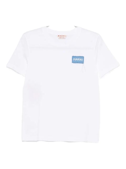 Marni logo-patch t-shirt - White