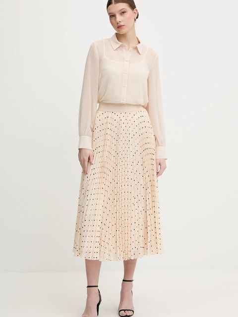 Joop! koszula damska kolor beżowy regular z kołnierzykiem klasycznym 30100111 - zdjęcie produktu nr 2