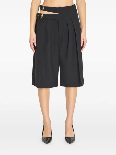 Chloé double-belt pleated shorts - Black - zdjęcie produktu nr 2