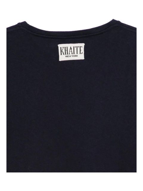 KHAITE round-neck cotton T-shirt - Blue - zdjęcie produktu nr 2