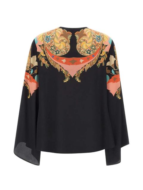 ETRO flared-sleeve paisley blouse - Black - zdjęcie produktu nr 2