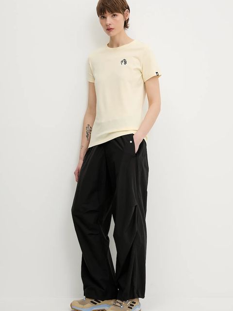 Mammut t-shirt bawełniany Massone damski kolor beżowy 1017-05244 - zdjęcie produktu nr 2