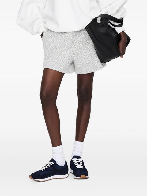 ANINE BING Kam framed monogram shorts - Grey - zdjęcie produktu nr 1