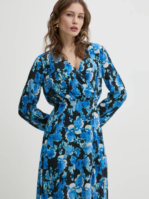 Morgan sukienka RAMIE.F kolor czarny maxi rozkloszowana RAMIE.F