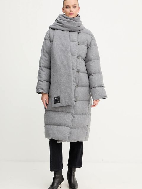 BOSS kurtka dwustronna z domieszką wełny kolor szary zimowa 50546820 - zdjęcie produktu nr 1