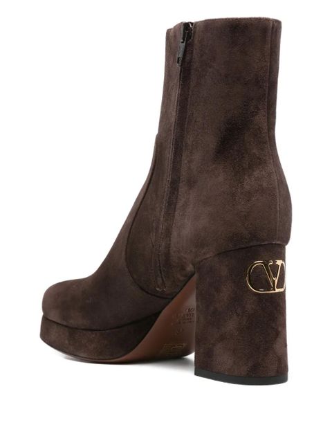 Valentino Garavani 90mm Fawcette platform boots - Brown